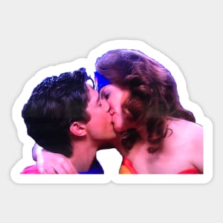 Eric and Donna Superheroes Sticker